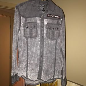 Affliction button up long sleeve